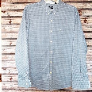 ⭐IZOD Slim Fit Blue&White Long Sleeve Size XXL⭐